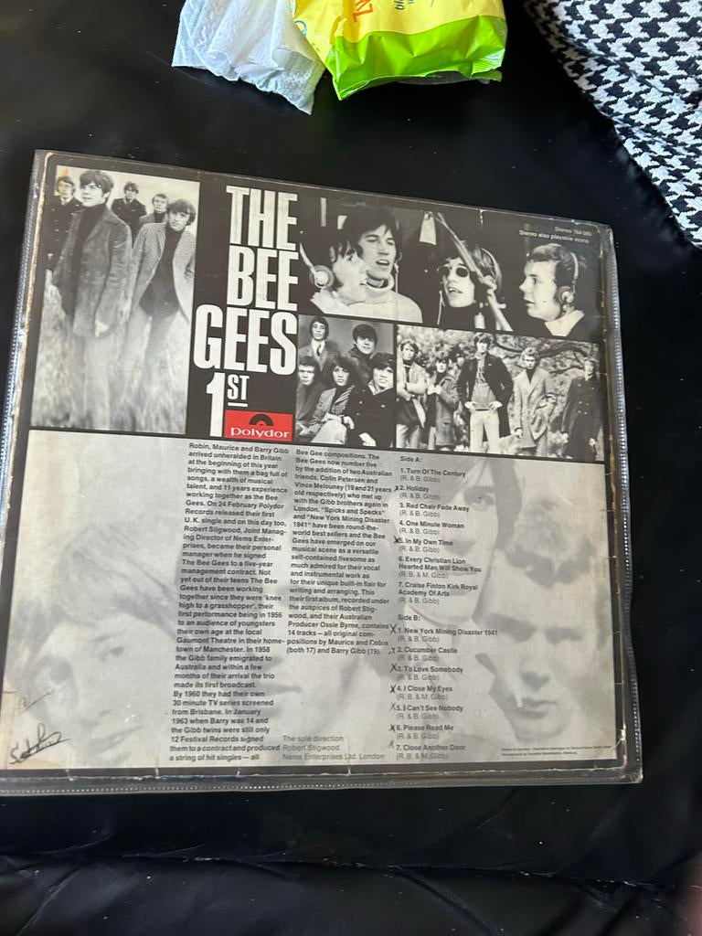 Bee Gees' 1st LP - Originele Persing (Polydor), Gebruikt, Originele persing, Ophalen of Verzenden, 12 inch