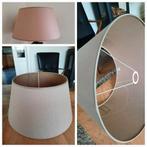 Lampenkap beige kaki lichtbruin beige, Ophalen of Verzenden, Zo goed als nieuw, Beige, Rond