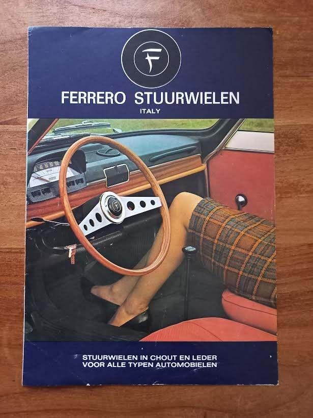 Ferrero Stuurwielen Italy., Gelezen, Ophalen of Verzenden, Overige merken, Ferrero