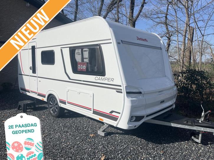 Dethleffs Camper 460 EL First Edition + Black Boekel Bundel, Caravans en Kamperen, Caravans, tot en met 4, 1000 - 1250 kg, Standaardzit