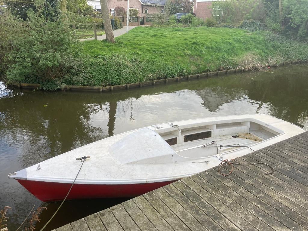 Opknapper zeilboot in gebruik als sloep incl 4pk yamaha, Ophalen, Gebruikt, 15 tot 30 m², 6 meter of meer