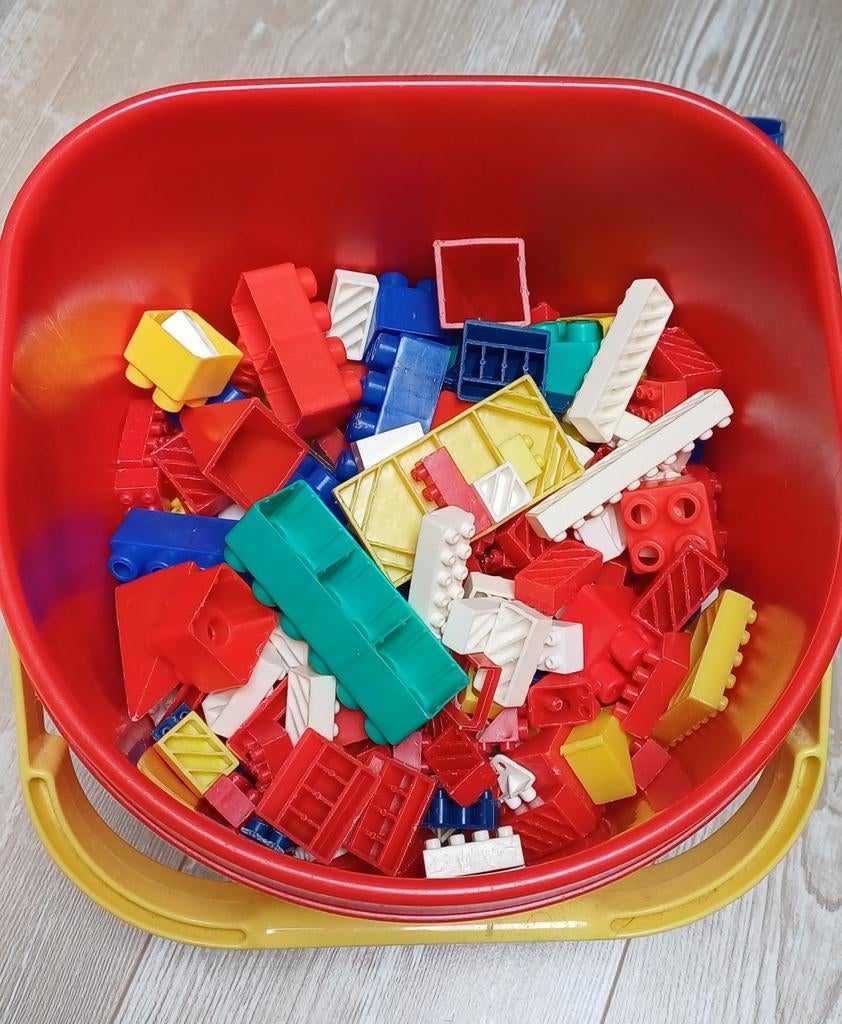 Emmer Abrick en Montini bouwstenen, Kinderen en Baby's, Speelgoed | Bouwstenen, Ophalen of Verzenden, Gebruikt, Abrick