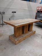 Stamtafel, Huis en Inrichting, Tafels | Eettafels, Ophalen, 200 cm of meer, 50 tot 100 cm, Zo goed als nieuw