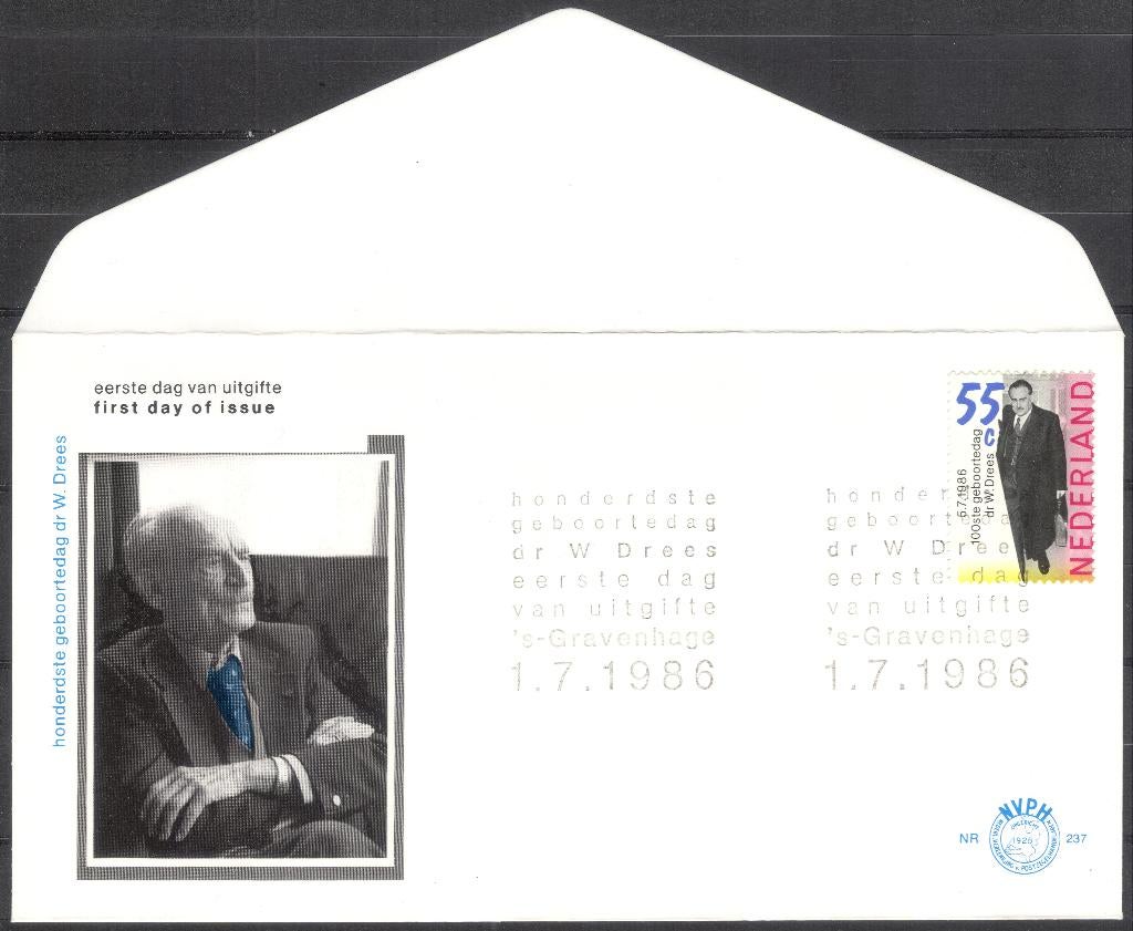 E237 - 100e geboortedag Dr. W. Drees, Verzenden, Onbeschreven, Nederland