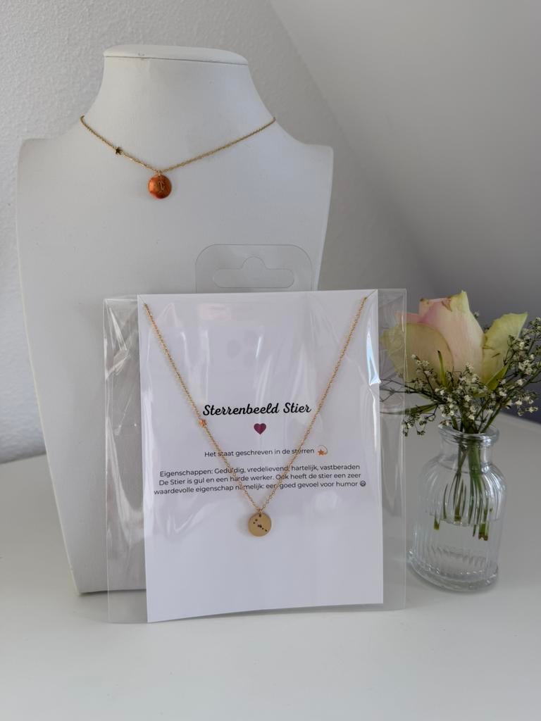 Ketting sterrenbeeld Stier, Overige materialen, Verstelbaar, Nieuw, Ophalen of Verzenden
