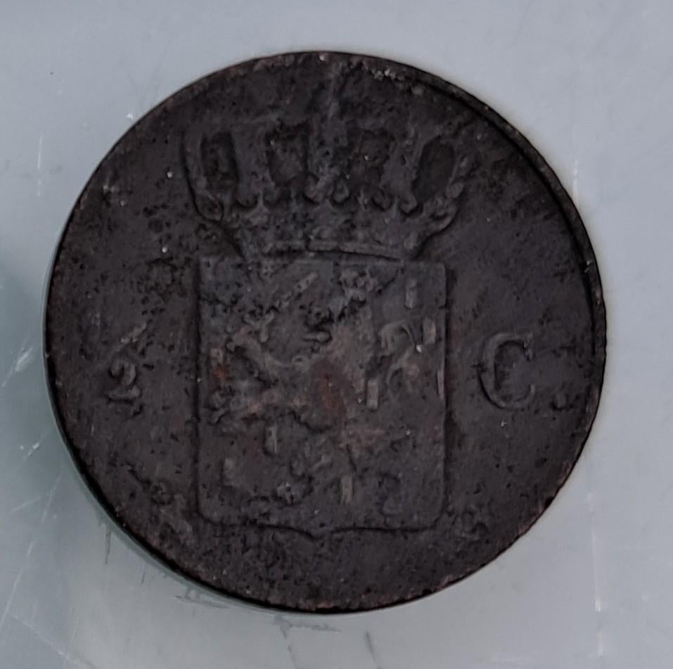 1/2 cent 1843     Km68, Postzegels en Munten, Munten | Nederland, Verzenden, Koning Willem II, Overige waardes, Losse munt