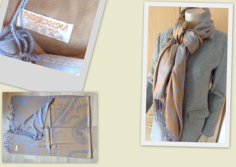 Pashmina 100% Pashmina ZGAN CASHMERE sjaal 188x69cm, Kleding | Dames, Mutsen, Sjaals en Handschoenen, Verzenden, Zo goed als nieuw