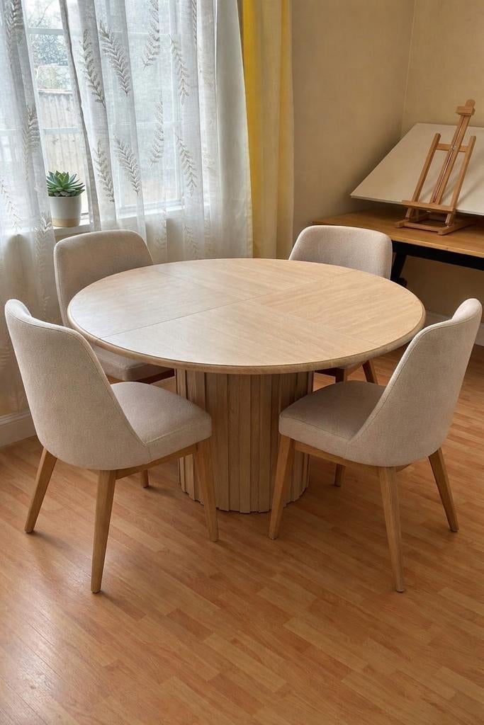 NIEUW IN DOOS Ronde Design Eettafel (120 cm), Huis en Inrichting, Rond, Nieuw, Ophalen of Verzenden, 100 tot 150 cm