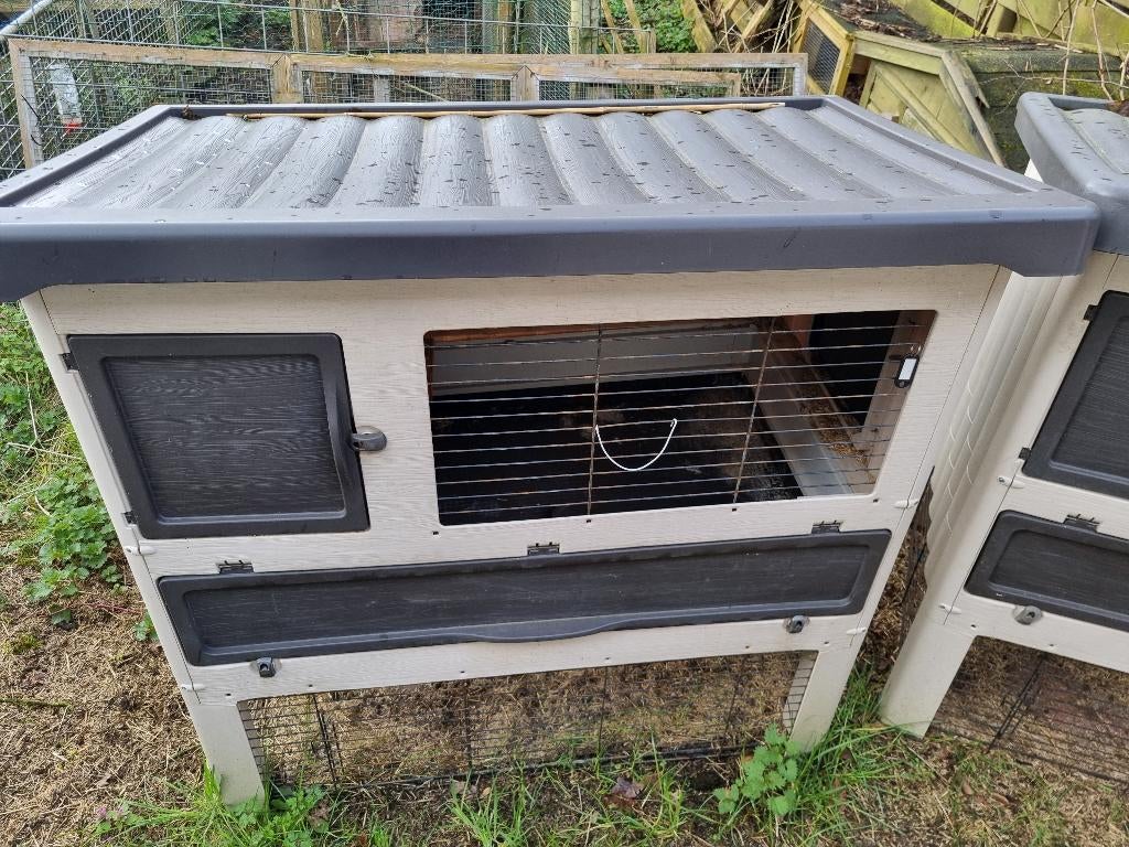 Konijnenhok, Dieren en Toebehoren, Knaagdieren en Konijnen | Hokken en Kooien, Ophalen, Gebruikt, 90 cm of meer, Konijn