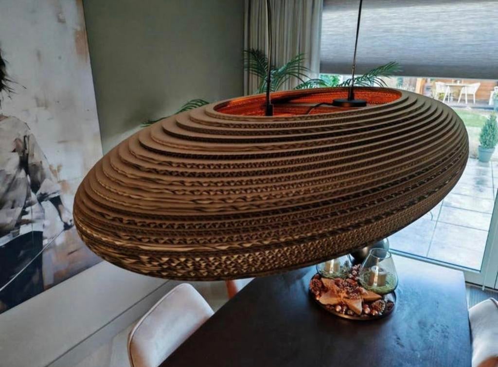 Hanglamp van karton, Huis en Inrichting, Ophalen, Minder dan 50 cm