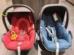 2 maxi-cosi's met veel accessoires!, Ophalen, 0 t/m 13 kg, Maxi-Cosi, Autogordel
