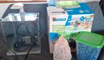 Qubie 10 aquarium + verwarming + steen en grind, Ophalen, Gebruikt, Leeg aquarium