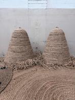 Sisal stro lampenkap hanglamp grote lamp rotan boho, Ophalen, 50 tot 75 cm, Zo goed als nieuw, Nvt