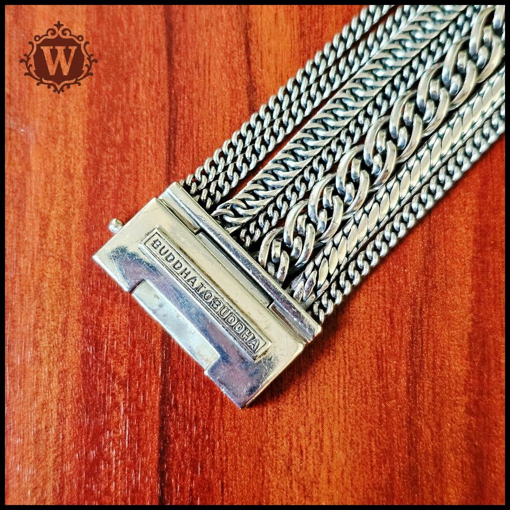 MULTI CHAIN NATHALIE maat E      Buddha to Buddha armband, Sieraden, Tassen en Uiterlijk, Armbanden, Ophalen of Verzenden, Zo goed als nieuw