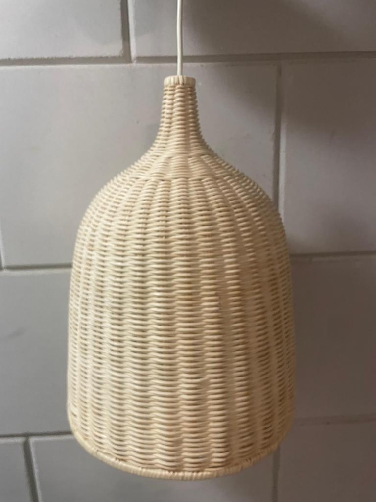 Rieten lamp IKEA, Ophalen of Verzenden, Zo goed als nieuw, Minder dan 50 cm
