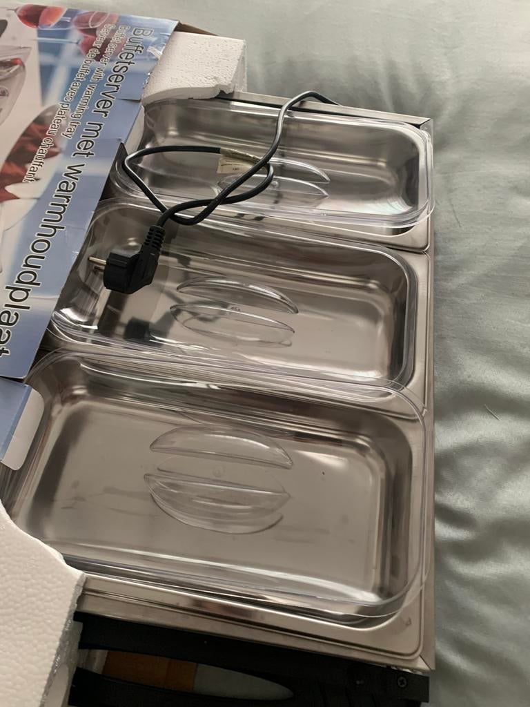 Stay Hot SH 4.1, XXL, 2-in-1 Buffetwärmer & Warmhalteplatte, 200 Watt, Ideale Lösung für Buffets, Partys und Familienessen, 7,5 L Kapazität