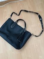 Michael Kors zwarte leren handtas, Verzenden, Zo goed als nieuw, Zwart, Handtas