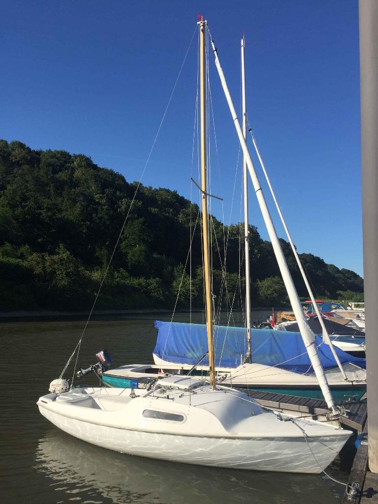 Hunter 490 trailersailer, Watersport en Boten, Kajuitzeilboten en Zeiljachten, Ophalen, Gebruikt, Overige brandstoffen, Tourjacht of Cruiser