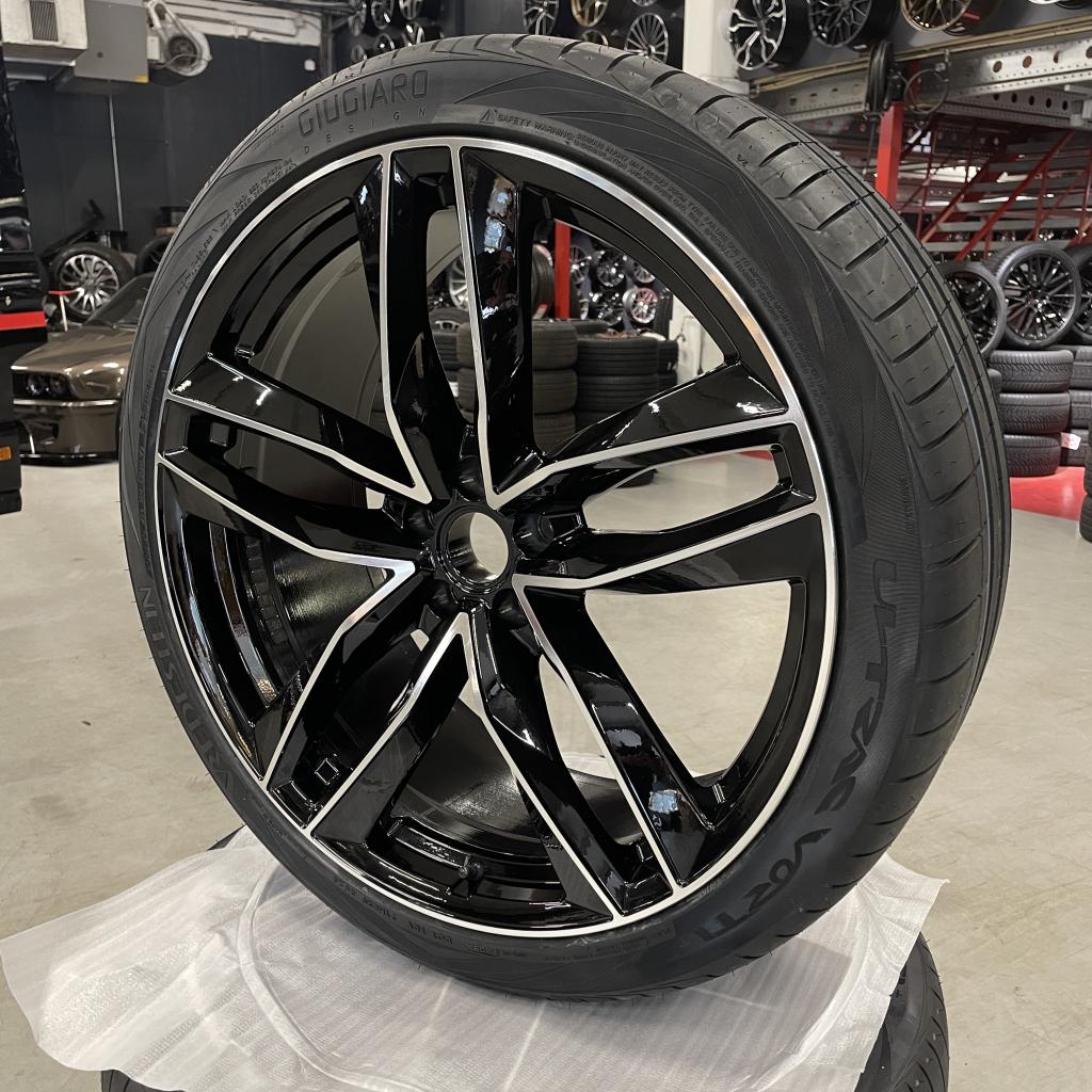 22" Zwarte velgen passend op de Audi Q5 + Vredestein Zomer, Auto-onderdelen, Banden en Velgen, Niet ingevuld, 265 mm, Banden en Velgen