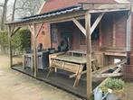 Overkapping 570x275x220 incl. vlonder composiet en dakpannen, Tuin en Terras, Ophalen, Tuinhuis, Zonder ramen, 500 cm of meer