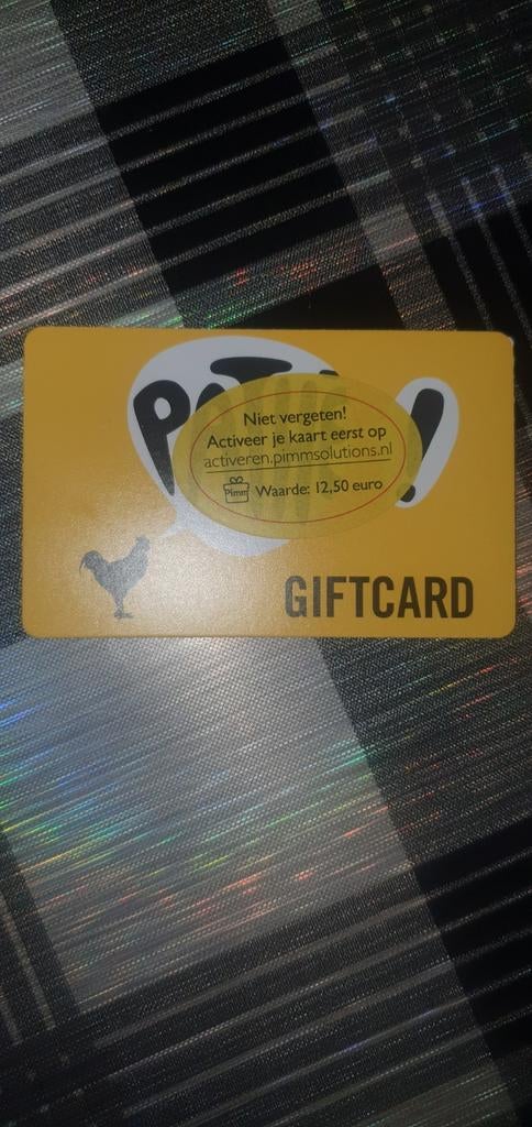 Pathe giftcard 12.50, Tickets en Kaartjes, Eén persoon, Vrijkaartje alle films