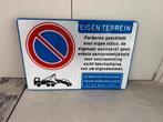 Bord verboden te parkeren eigen terrein - reflecterend, Ophalen of Verzenden
