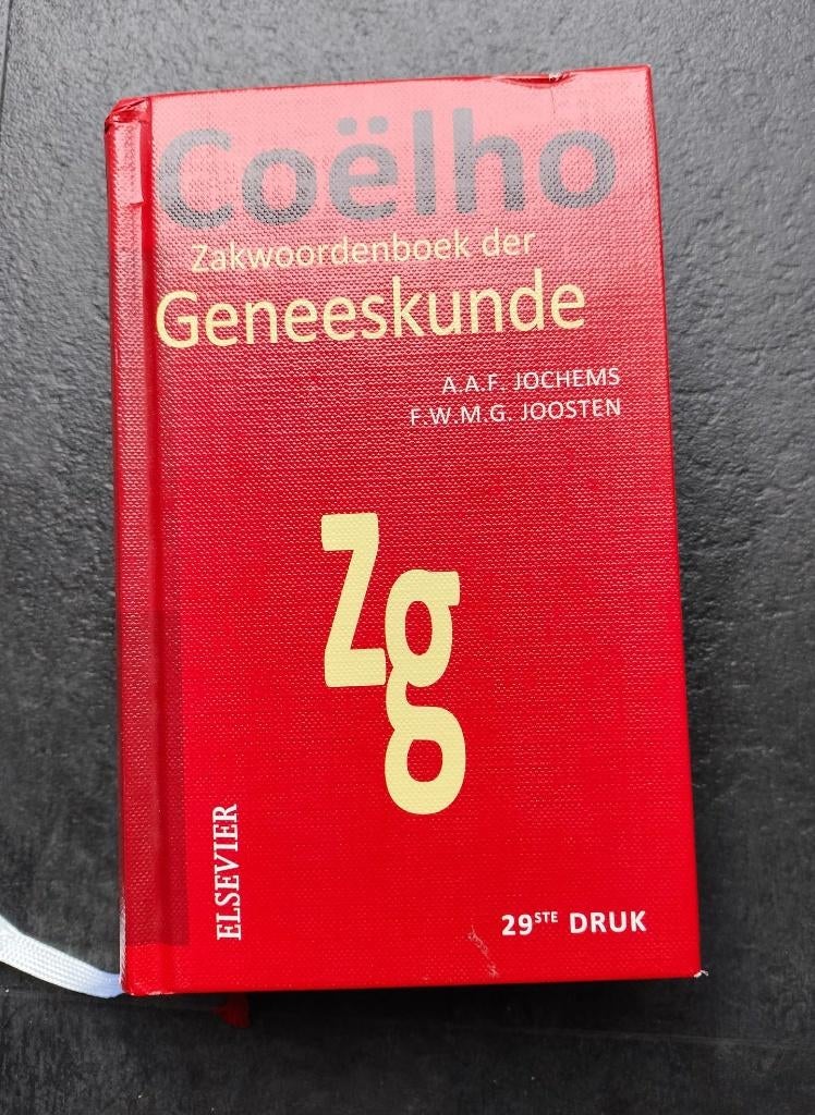 Coëlho Zakwoordenboek der Geneeskunde druk 29, Boeken, Studieboeken en Cursussen, Niet van toepassing, Ophalen of Verzenden, Zo goed als nieuw