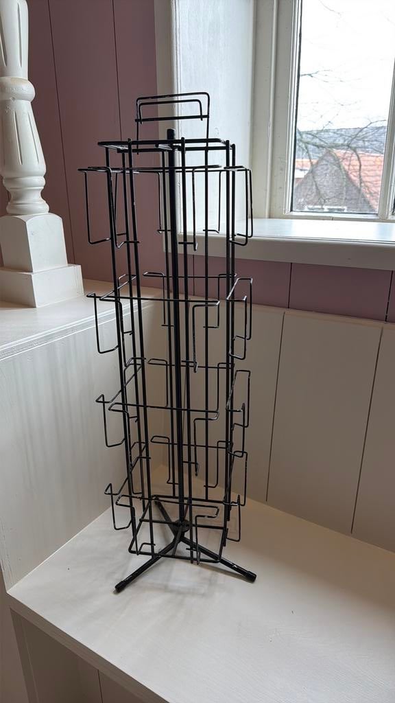 Kaartenrek zwart A5 liggend, Ophalen, Gebruikt