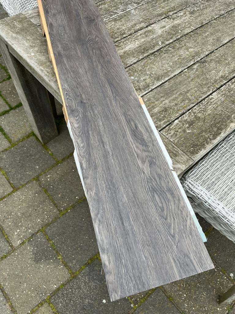 Pvc stroken vivafloors 8700 donkergrijs eiken, Ophalen, Overige typen, Nieuw, 25 tot 50 m²