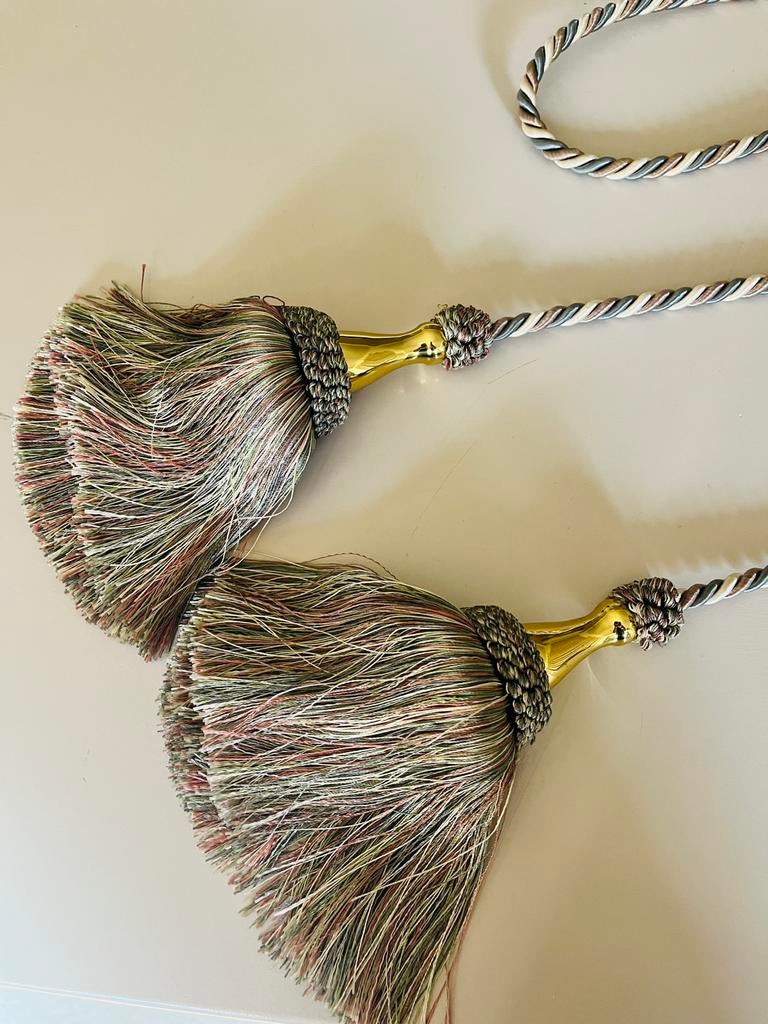 Twee prachtige gordijnkwasten met koord, Ophalen of Verzenden, Zo goed als nieuw, Overige kleuren, Klassiek