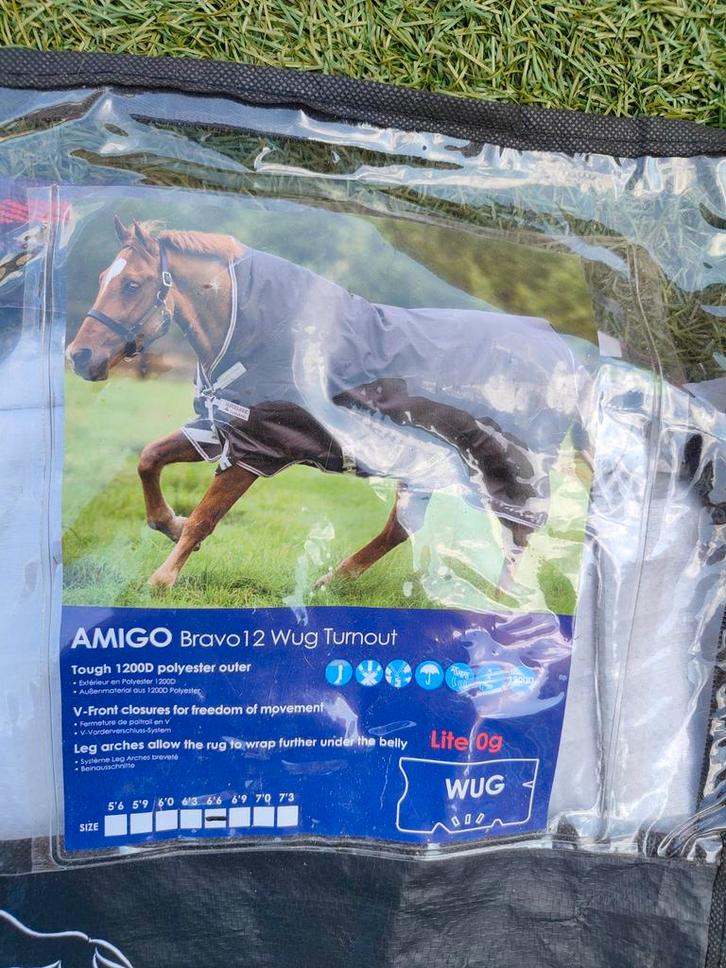 Amigo Bravo Wug 0 grams deken 6,6/198, Dieren en Toebehoren, Paarden en Pony's | Verzorgingsproducten, Ophalen of Verzenden