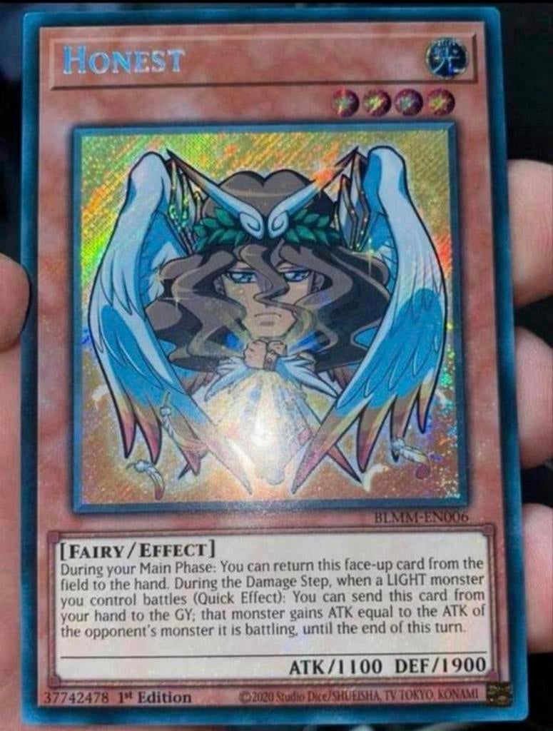 Yu-Gi-Oh! Alternate Honest BLMM 1st Edition !, Ophalen of Verzenden, Zo goed als nieuw, Losse kaart, Foil