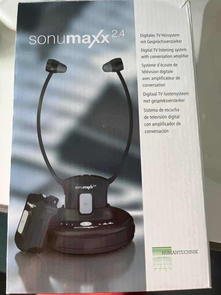 Sonumaxx 2.4 digitaal TV-luistersysteem, Overige merken, Nieuw, Ophalen of Verzenden, Over oor (circumaural)