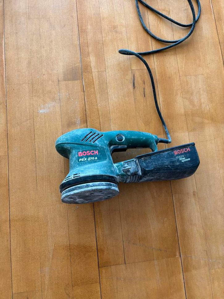 Bosch PEX 270 A Excentrische Schuurmachine, Doe-het-zelf en Verbouw, Gereedschap | Schuurmachines, Gebruikt, Excentrische schuurmachine