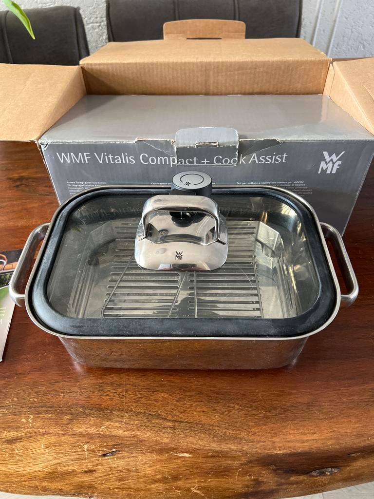 WMF Vitalis Compact + Cook Assist stoompan, Ophalen, Overige typen, Zilver, Zo goed als nieuw