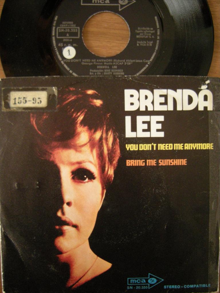 Brenda Lee (You Don't Need Me Anymore), Cd's en Dvd's, Vinyl Singles, Gebruikt, 7 inch, Single, Ophalen of Verzenden