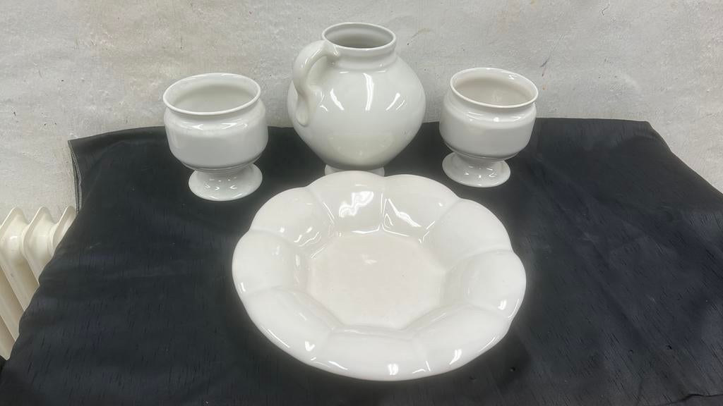 Tichelaar makkum kastset  kaststel plooischotel, Ophalen of Verzenden, Zo goed als nieuw, Overige stijlen, Bord(en)