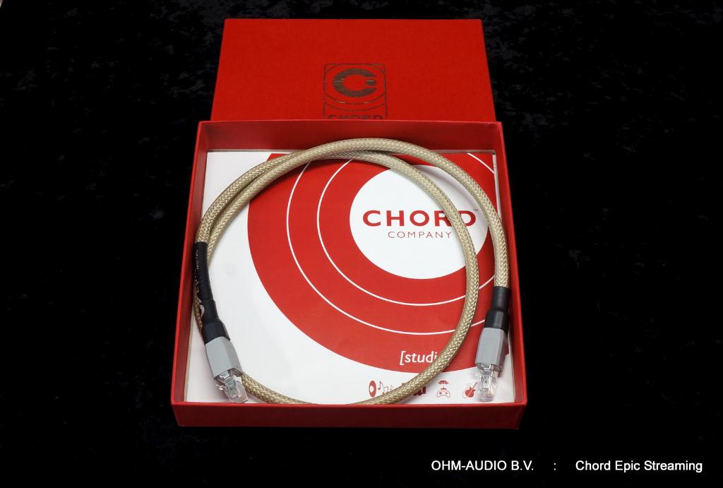 The Chord Company Epic Streaming 1.0 Meter, Ethernetkabel, Ophalen of Verzenden, Zo goed als nieuw, Minder dan 2 meter, Interlink-kabel