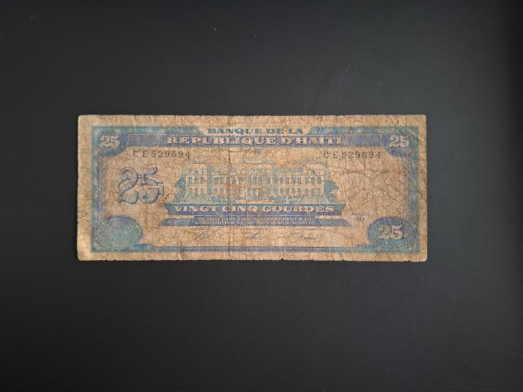 25 gourde Haïti #016, Postzegels en Munten, Bankbiljetten | Amerika, Verzenden, Noord-Amerika, Los biljet