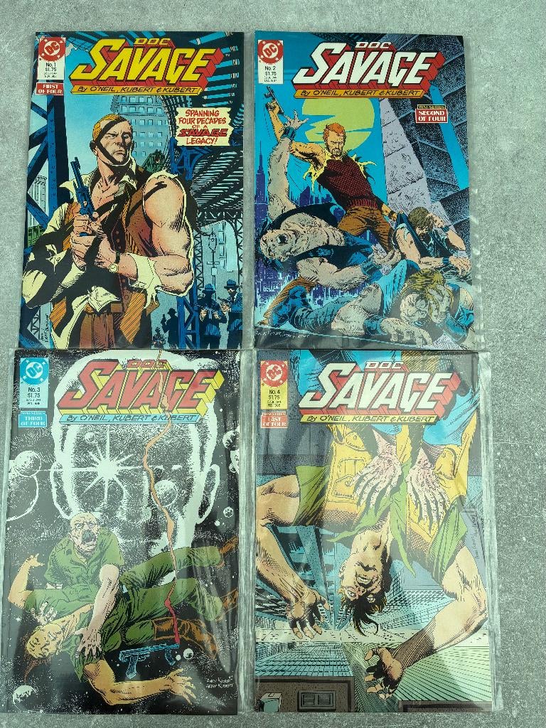 Doc Savage (vol 1) mini-serie 1-4 compleet, Boeken, Amerika, Complete serie of reeks, Ophalen of Verzenden, Zo goed als nieuw