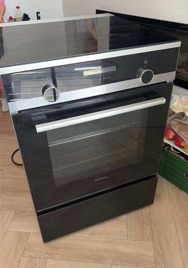 Siemens inductie fornuis 60 cm, Ophalen, Gebruikt, Oven, Hete lucht