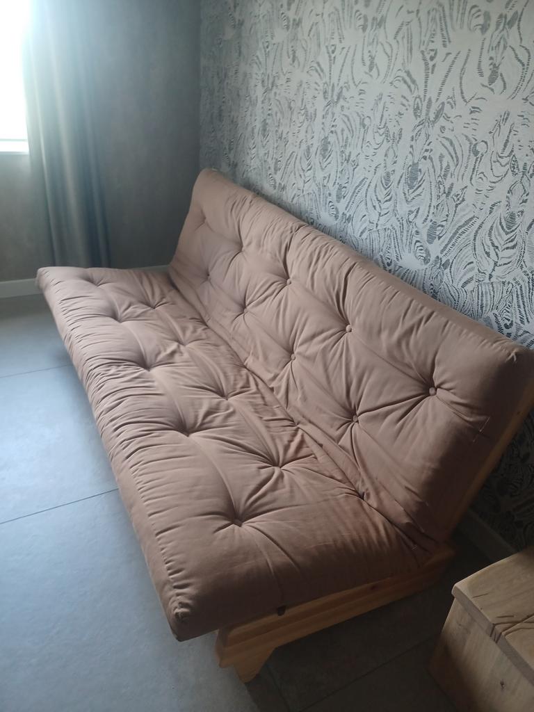 Karup slaapbank te koop., Overige kleuren, Tweepersoons, Zo goed als nieuw, 200 cm