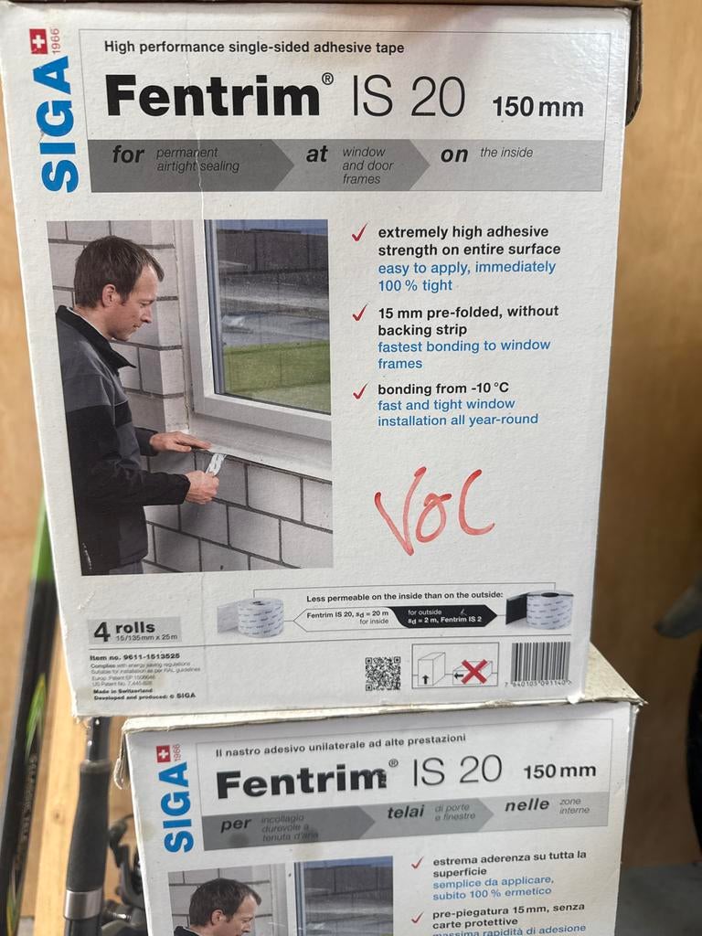 Siga Fentrim IS20 150 mm afdichtingstape, Ophalen, Nieuw, Overige typen, 160 cm of meer