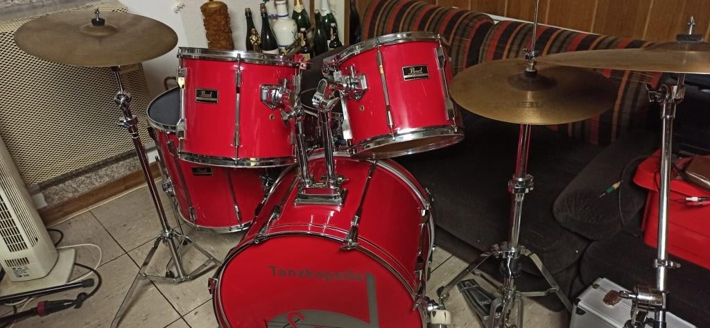 Pearl akoestisch/elektrisch drumstel, Muziek en Instrumenten, Ophalen, Gebruikt, Pearl, Elektronisch