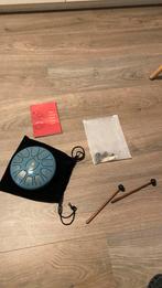Steel tongue drum groen met stokjes en muziekboekje, Muziek en Instrumenten, Ophalen of Verzenden, Zo goed als nieuw, Melodische percussie