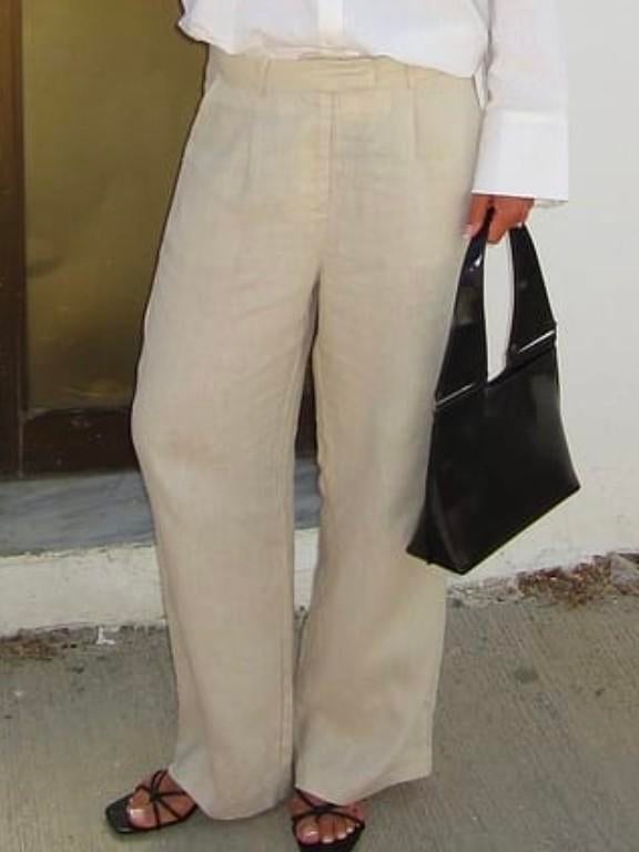 Na-ked linnen broek, NA-KD, Beige, Nieuw, Ophalen of Verzenden