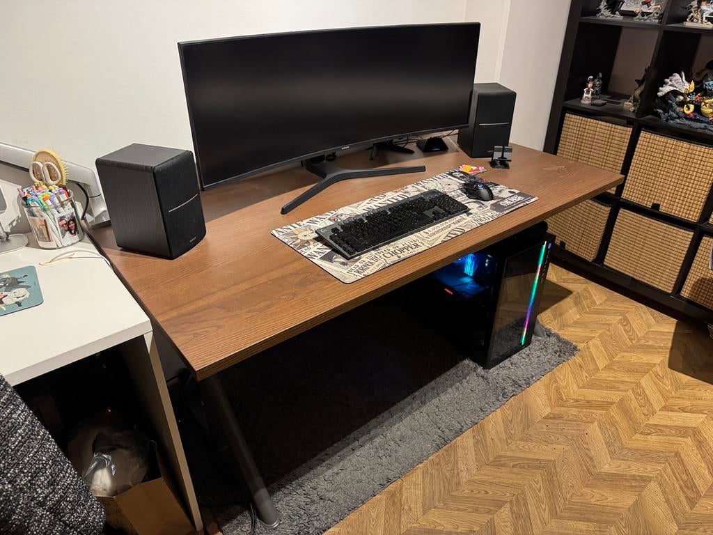 Ikea Idasen bureau, Huis en Inrichting, Bureaus, Ophalen, 160 cm, Scandinavisch, Hout