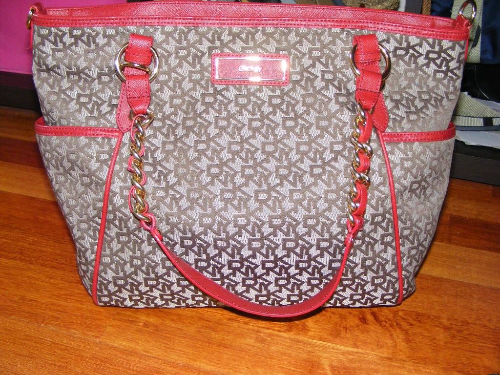 DKNY tas, Verzenden, Nieuw, Rood, Shopper