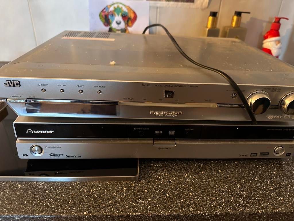 JVC Home Cinema Set met Pioneer CD/DVD speler, Audio, Tv en Foto, Home Cinema-sets, JVC, Ophalen of Verzenden, Dvd-speler, Gebruikt