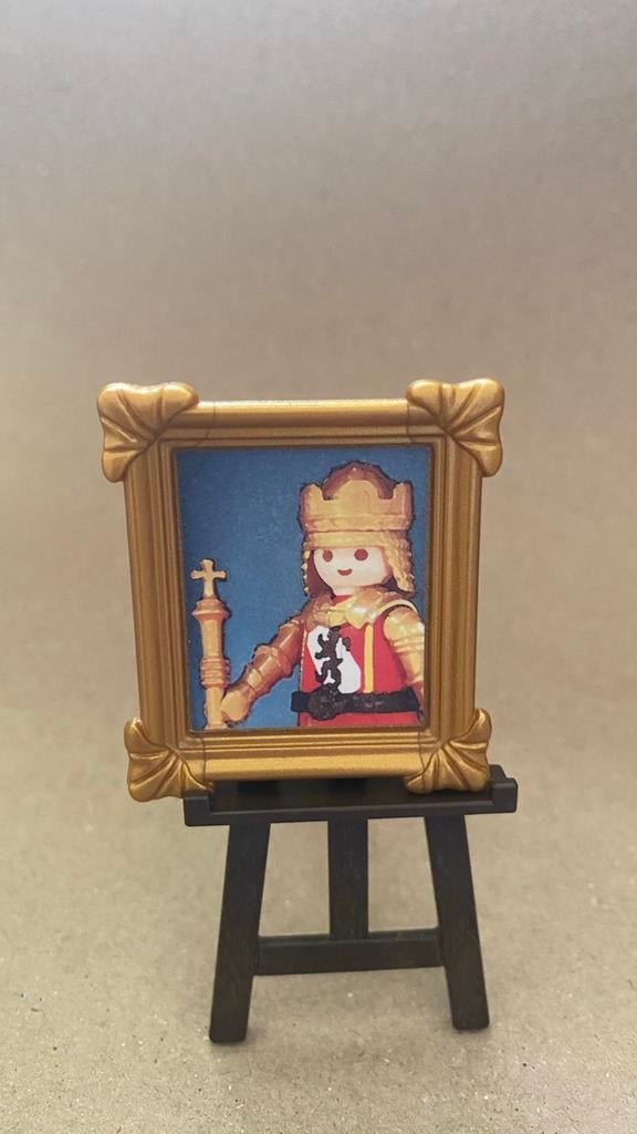 Playmobil schildersezel met portret koning (set 4265), Ophalen of Verzenden, Zo goed als nieuw, Los playmobil